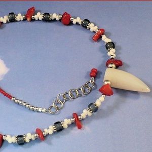 Jewelry by Scotti Jewelry - Red White Blue Gemstone Necklace Jewelry by Scotti Jewelry - Red White Blue Gemstone Necklace